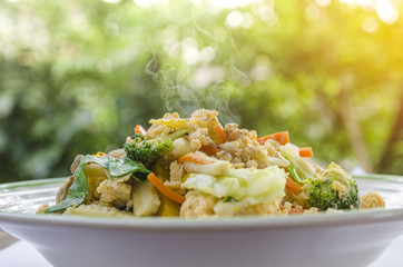 Thai Fried Vegetable Egg
