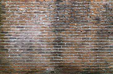 Background of old vintage brick wall, Old brick wall background,Decorative dark brick wall surface for background