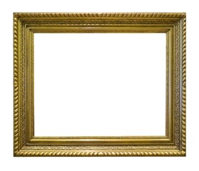 Golden frame for paintings, mirrors or photos