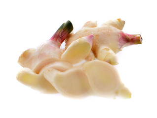 ginger root isolated on white background