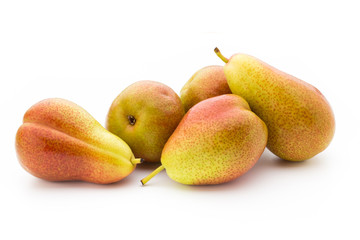 Pears isolated on the white background.