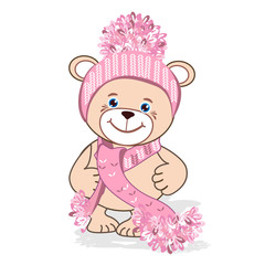 Teddy bear in hat