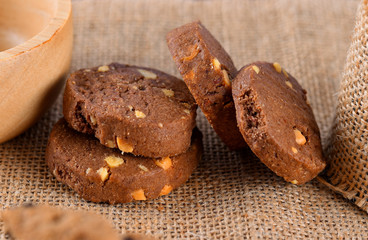 Fototapeta na wymiar Chocolate Peanut Cookies