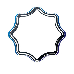 Award vintage star frame with clear copy space made as art medallion design. Vector retro style label, heraldry emblem isolated on white background.