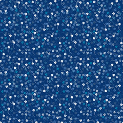  piccoli fiori chiari su sfondo blu