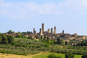 Fototapeta na wymiar View of San Gimignano, Tuscany, Italy, Europe