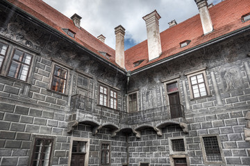 Fototapeta premium Cesky Krumlov, UNESCO World Heritage Site, South Bohemian Region, Czech Republic