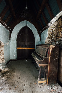 Long Disused Piano - Abandoned Church