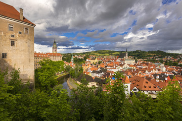 Obraz premium Cesky Krumlov, UNESCO World Heritage Site, South Bohemian Region, Czech Republic