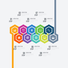 Infographic design template and business concept