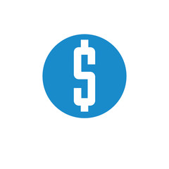 Business, finance icon. Vector illustration isolated on white background. Money symbol.