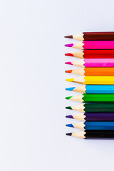 Colored pencils upright