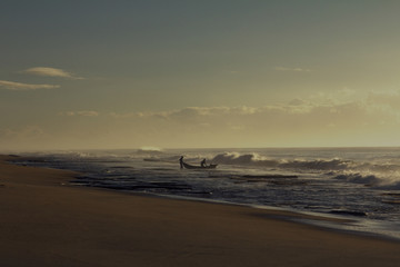 Manankara fisher men sunrise