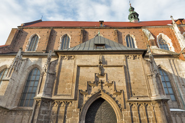 Fototapeta na wymiar St. Augustine monastery in Krakow, Poland.