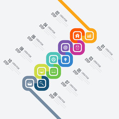 Infographic design template and business concept
