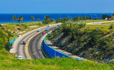 Highway in Havana, Cuba 
