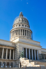 Fototapeta na wymiar Capitol building in Havana, Cuba