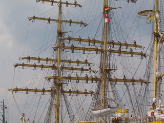 Obraz premium In den Masten und Rahen der Mircea