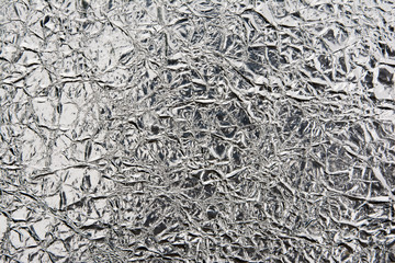 silver rough wrinkle foil texture.Silver foil texture background.silver texture