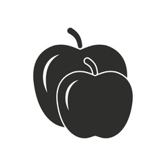 Apple vector icon.