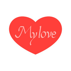 my love hand lettering handmade ink calligraphy