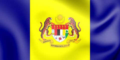 3D Flag of Putrajaya, Malaysia. - 166582970