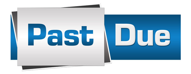 Past Due Blue Grey Horizontal 