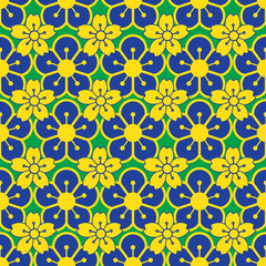 Seamless repeating ornamental pattern