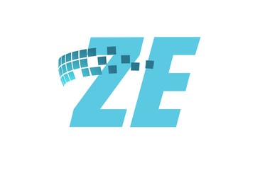 ZE Initial Logo for your startup venture