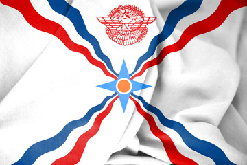 3D Flag of the Assyria