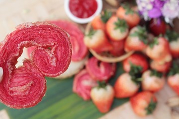 strawberry pie is delicious and fresh strawberry