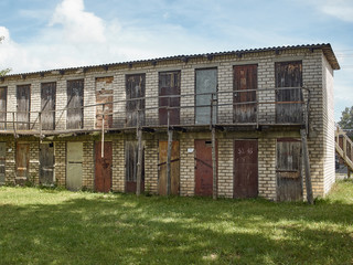 Old abandoned barns.