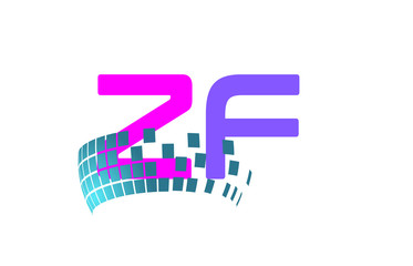ZF Initial Logo for your startup venture