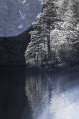 Infrared photography - mountain landscape and details 