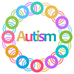 Autism Colorful Rings Circular 