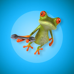 Naklejka premium Fun frog