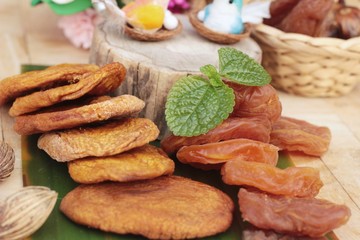 Dried apricots and mix dried fruit delicious