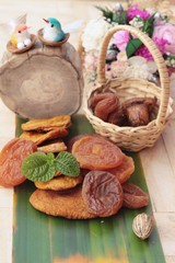 Dried apricots and mix dried fruit delicious