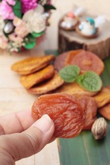 Dried apricots and mix dried fruit delicious