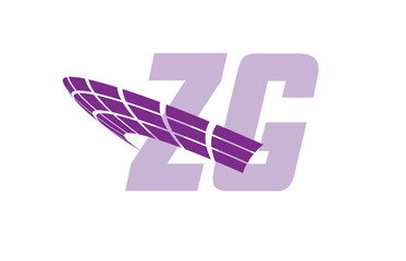 Obraz premium ZG Initial Logo for your startup venture
