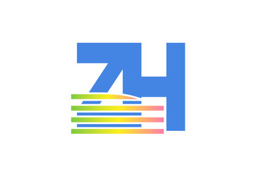 ZH Initial Logo for your startup venture