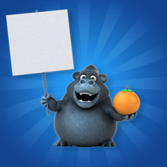 Fun gorilla - 3D Illustration
