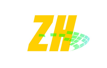 ZH Initial Logo for your startup venture