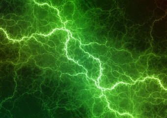 Obraz premium Green power, electrical energy background