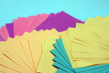 Small colored sheets of paper