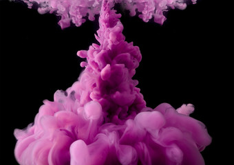 abstract formed by color dissolving in water