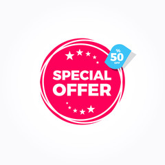 Special Offer 50% Off Label