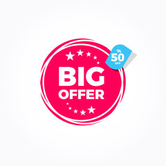 Big Offer 50% Off Label
