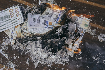 Burning money