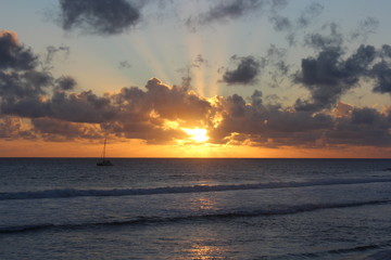 Sunset on Indian Ocean